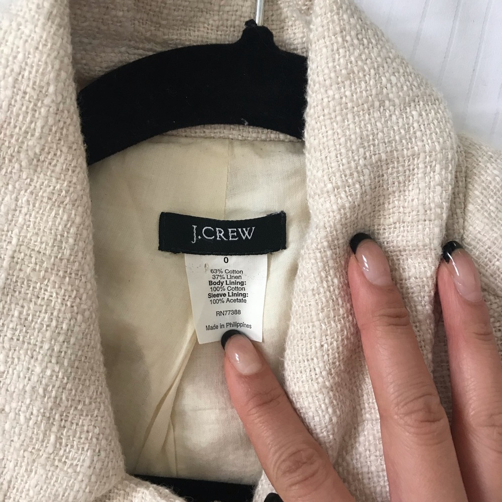J. Crew cream tweed blazer - Picture 5 of 5